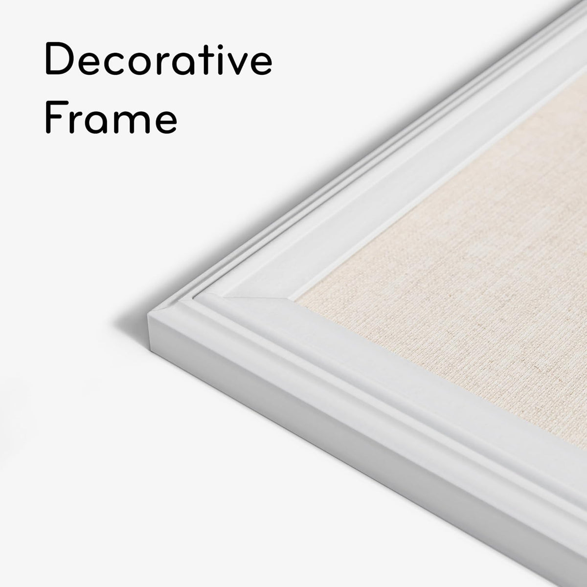 23"x17" White Wood Style Frame Bulletin Board I563