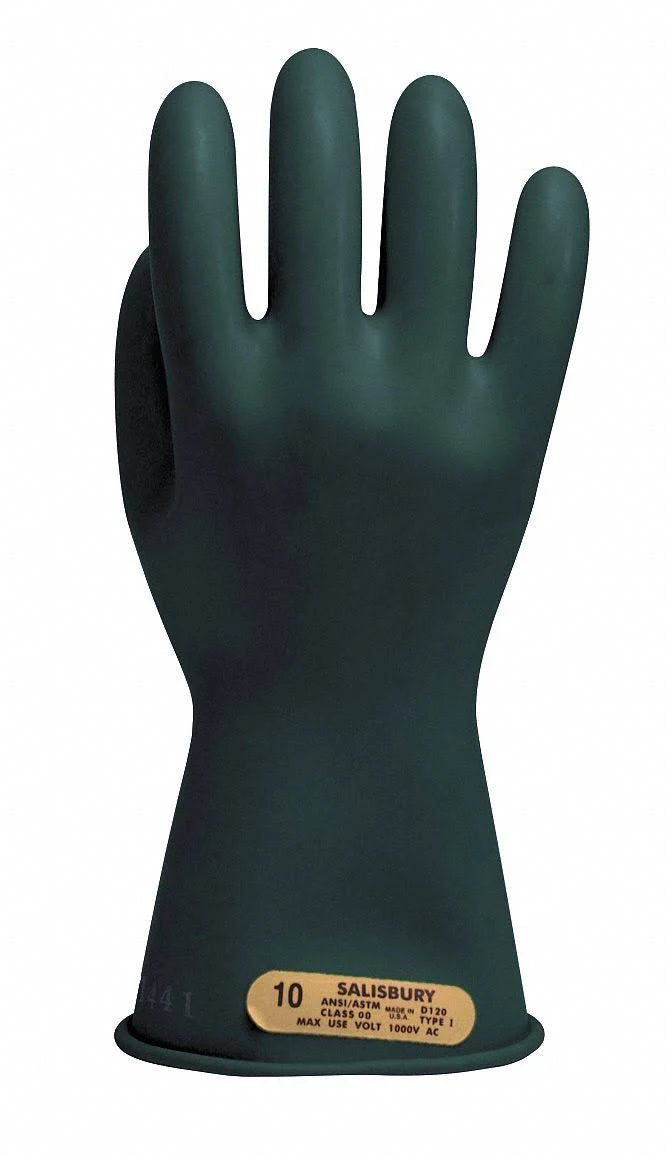 Electrical Gloves, Class 00, Black, Sz 8 Q9346