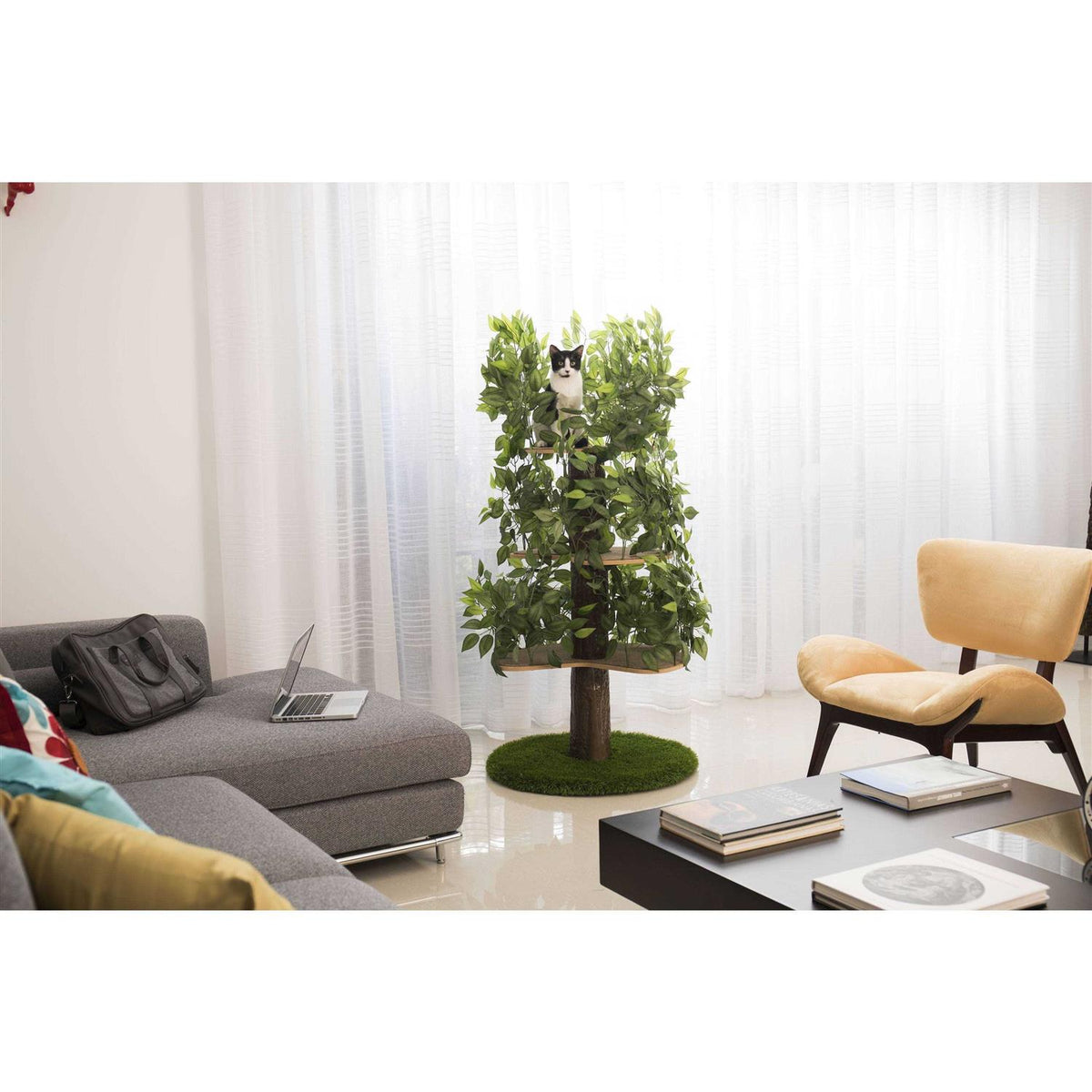 Cat Tree with Leaves Cat House Cat Activity Tree O72509