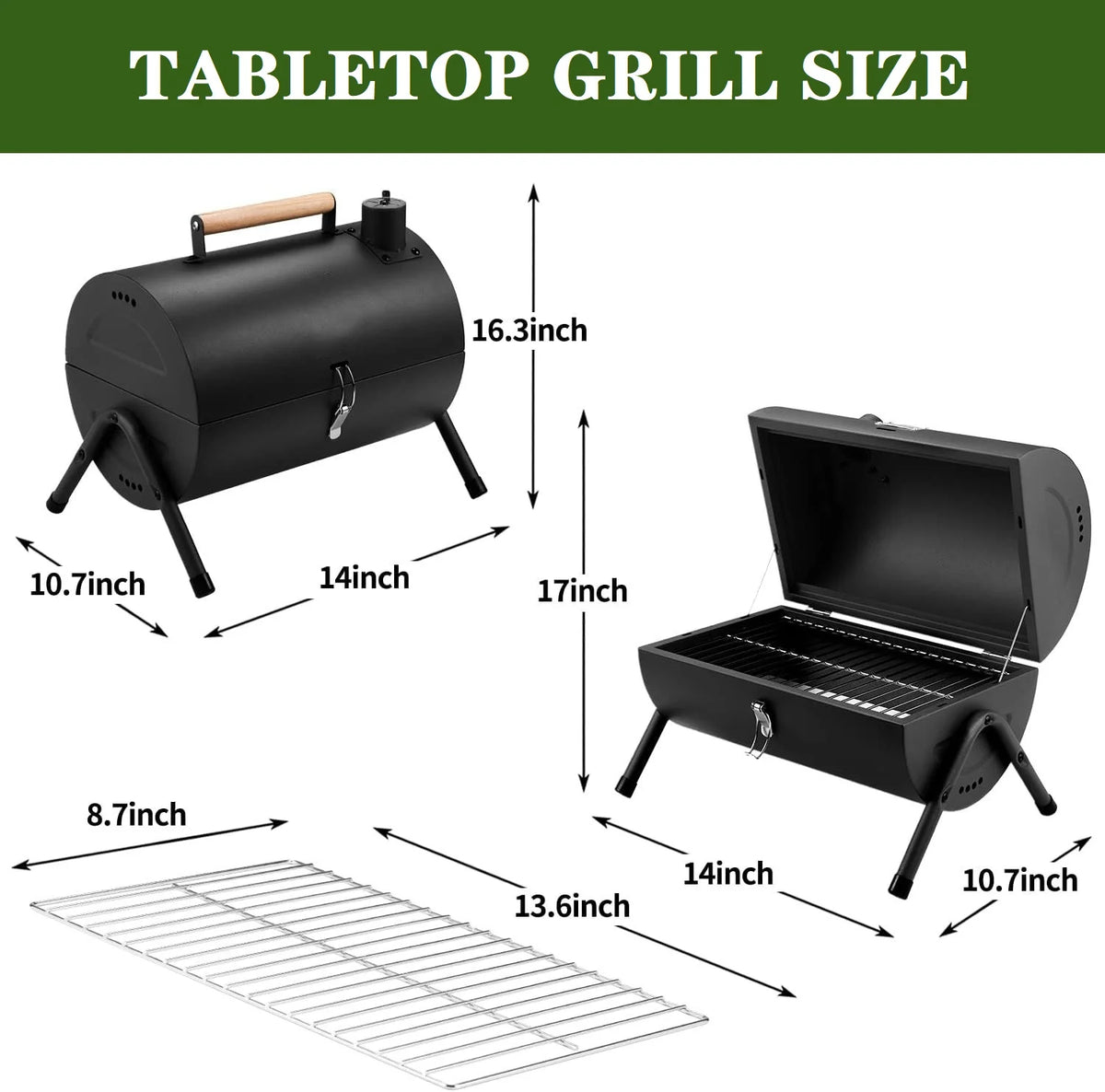 Portable Charcoal Grill G218256