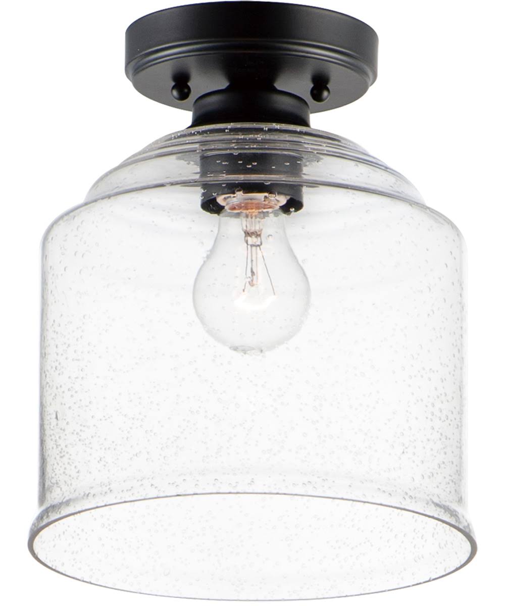 Black Semi-Flush Mount Light U277605