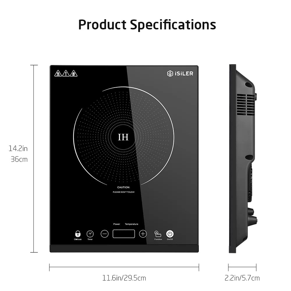 1800W Portable Induction Cooktop with Timer E61938