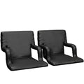 Black Stadium Chair 2-Pack D40204