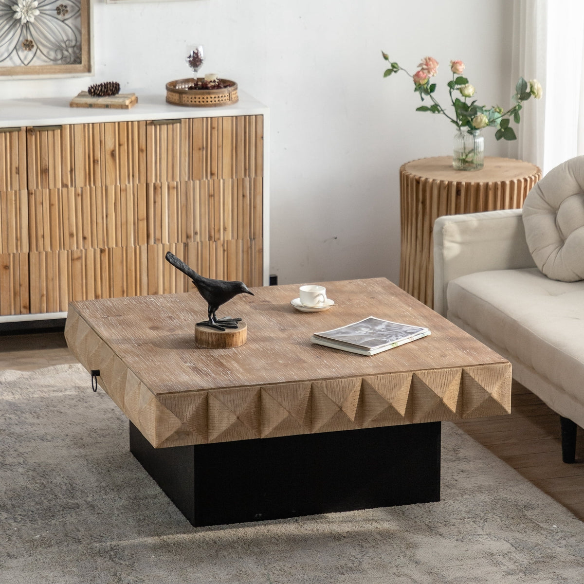 41.33 inch Square Retro Coffee Table R73285