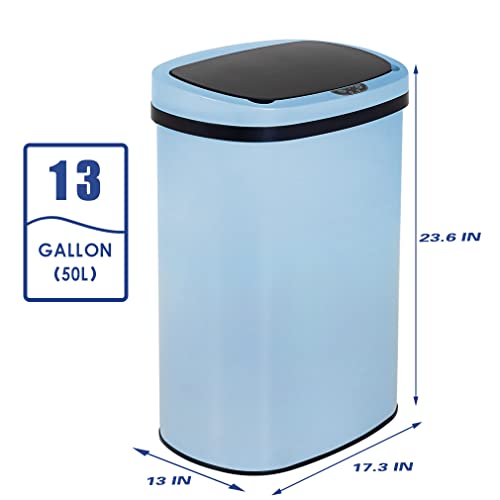 13 Gallon Automatic Stainless Steel Kitchen Trash Can A193784