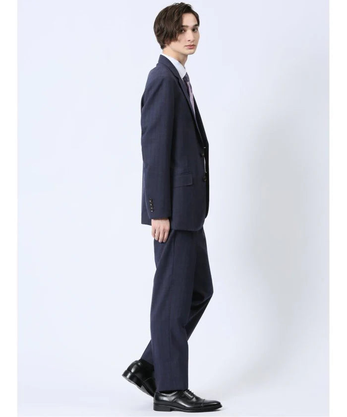 Navy Stripe Wool Blend 2-Button 2-Piece Suit L933297