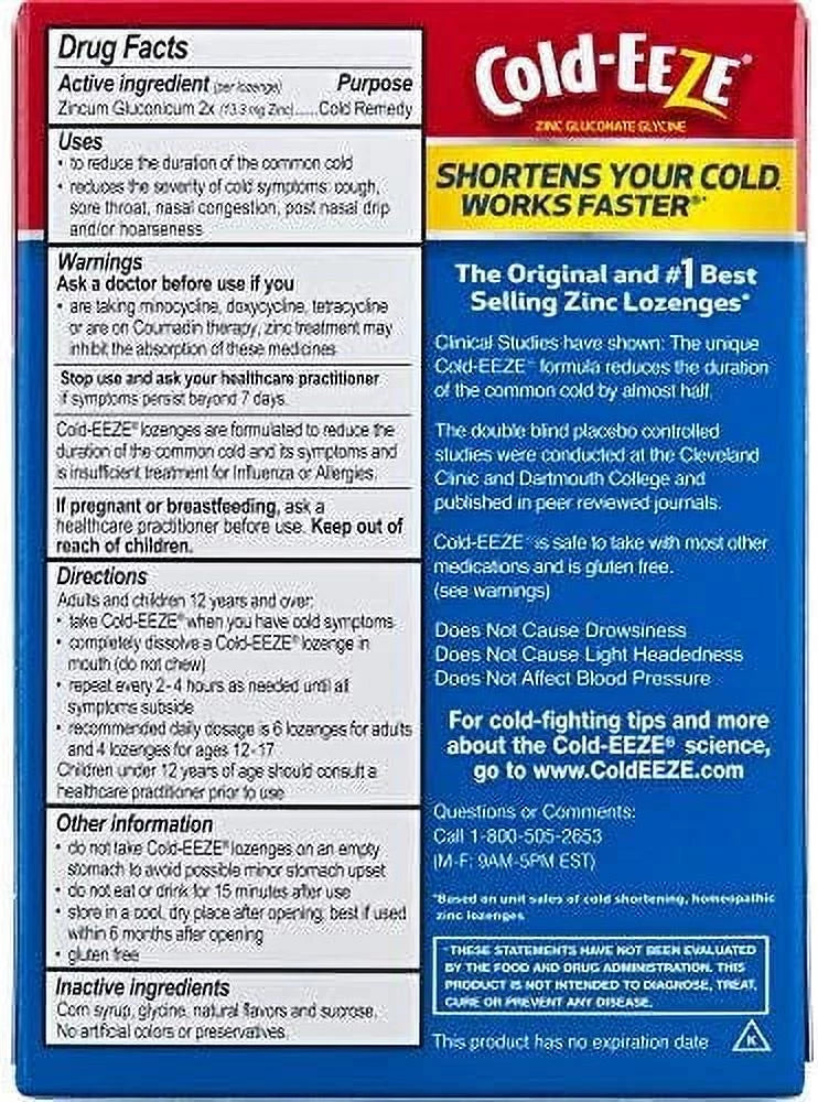 5 Pack Sugar Free Lozenges 18 Count each K5124