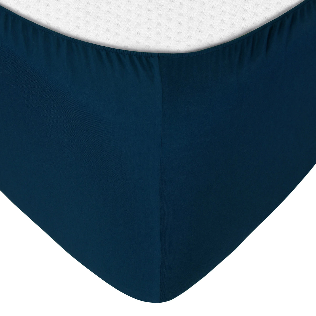 Queen Size 100% Cotton Jersey Sheet Set (4Pc, Navy) R340811