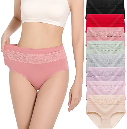 Women's Cotton High Waist Tummy Control Panties Multipack F9456