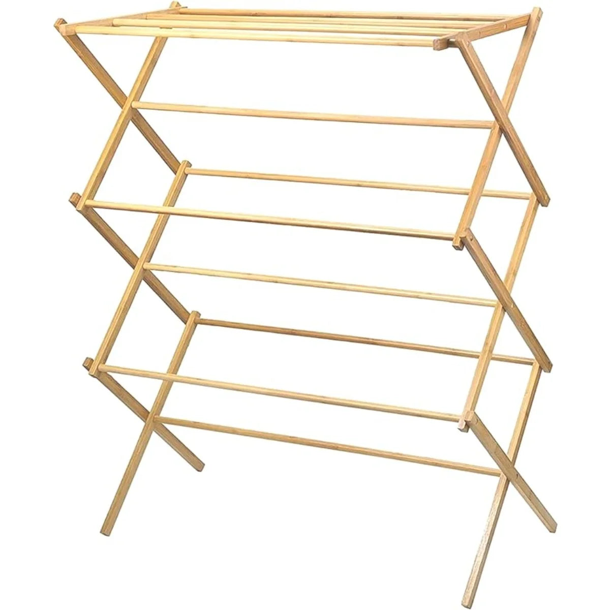 Collapsible Bamboo Clothes Drying Rack Q7862