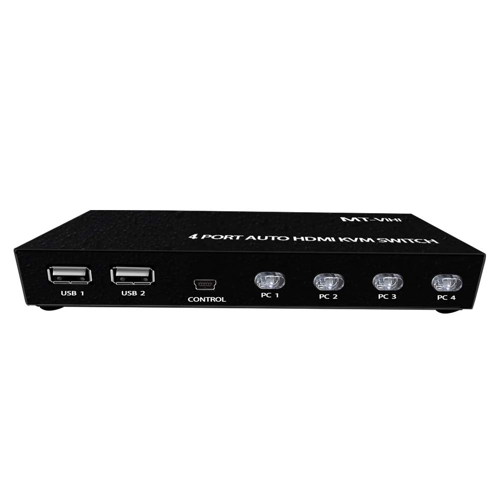 4 Port 4K HDMI KVM Switch with 4 USB Ports F287
