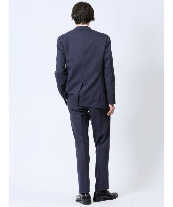 Navy Stripe Wool Blend 2-Button 2-Piece Suit L933297