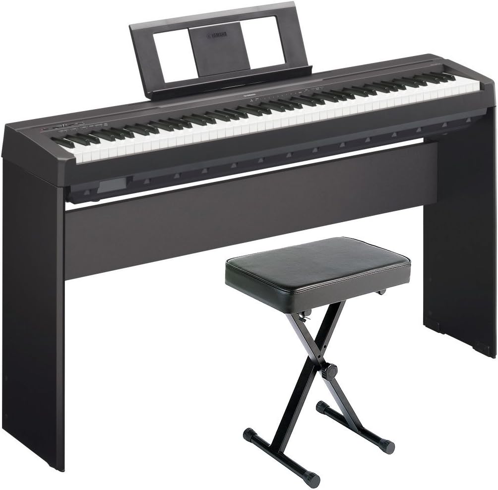 88-Key Weighted Digital Piano With Wooden Furniture Stand And Bench O865