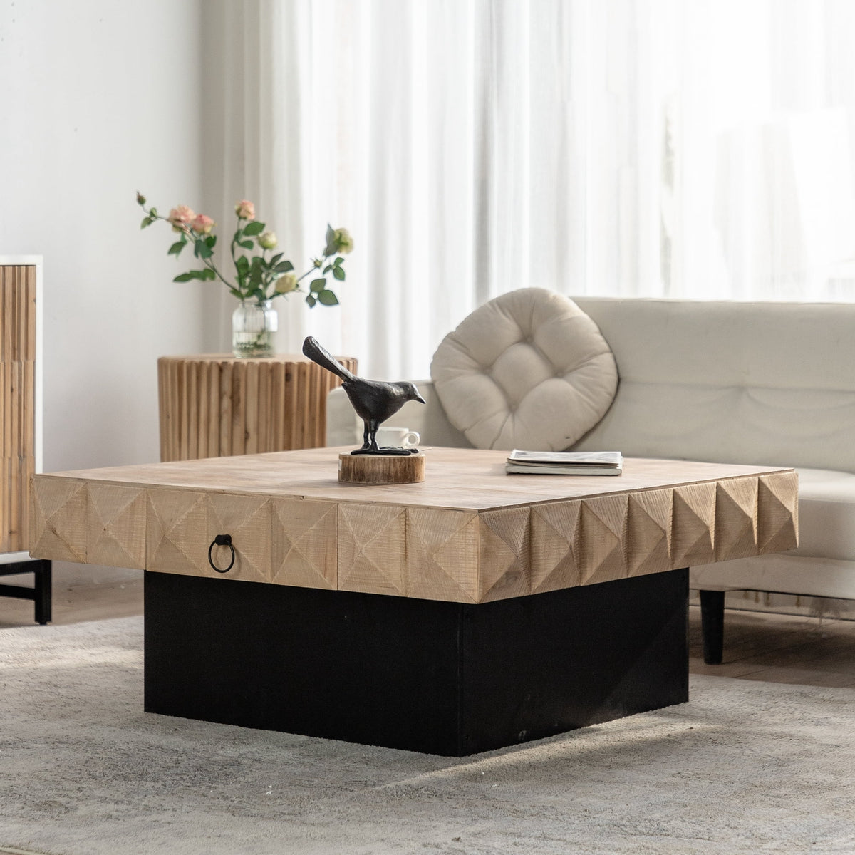41.33 inch Square Retro Coffee Table R73285