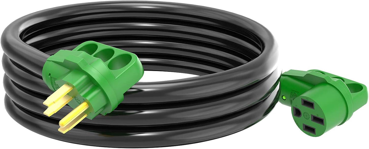 50 Amp 15 Feet RV Power Extension Cord with LED Power Indicator and Storage Bag G901290