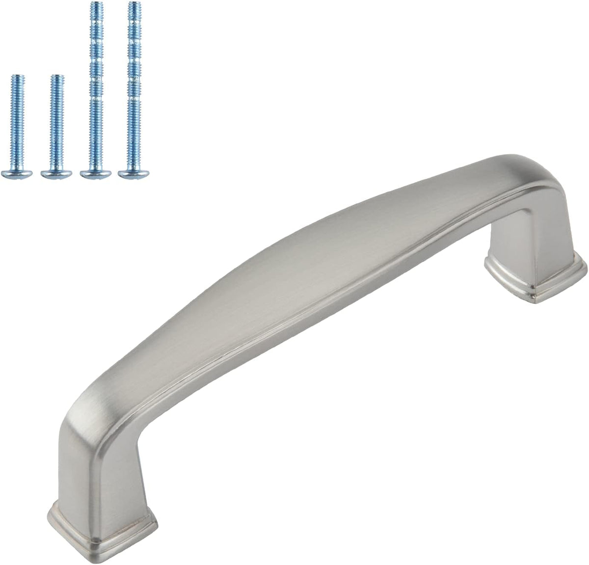 Brushed Nickel 3 in Cabinet Handles 12 Pack Solid Modern Drawer Pulls and Knobs A5397