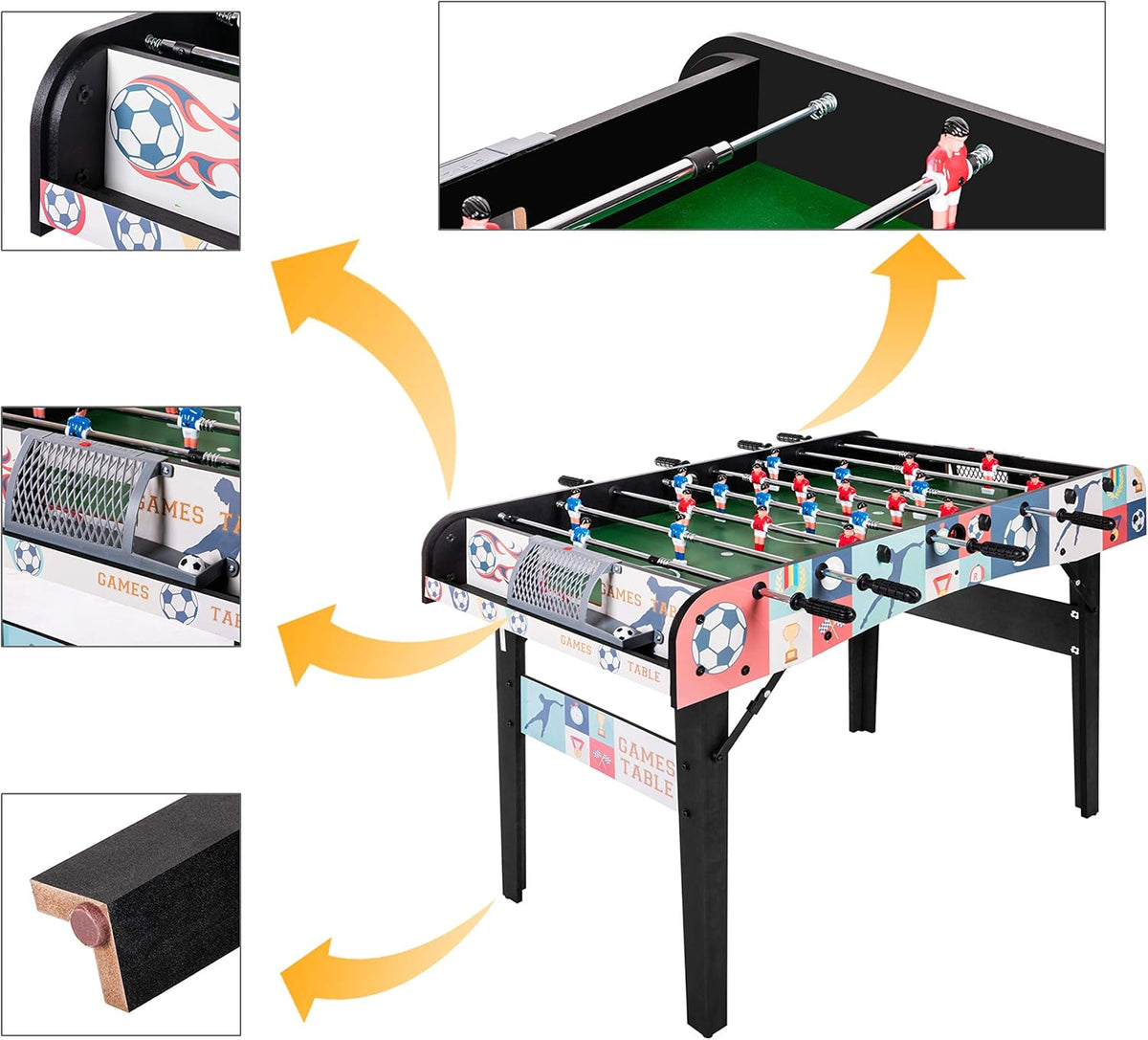 4ft Folding Foosball Table L7202