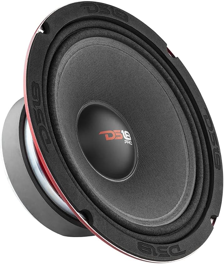 Red Steel Basket 10 Midrange 600W Max 300W RMS 8 Ohms Car Speaker Q57020