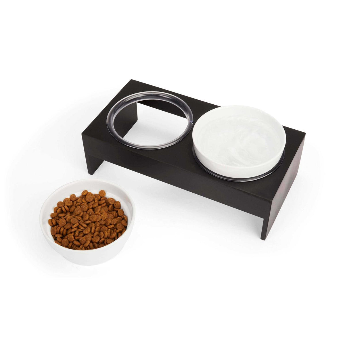 Wood Double Diner for Dogs A69748