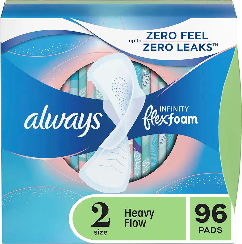 Unscented Feminine Pads with Wings 96 Count Z710