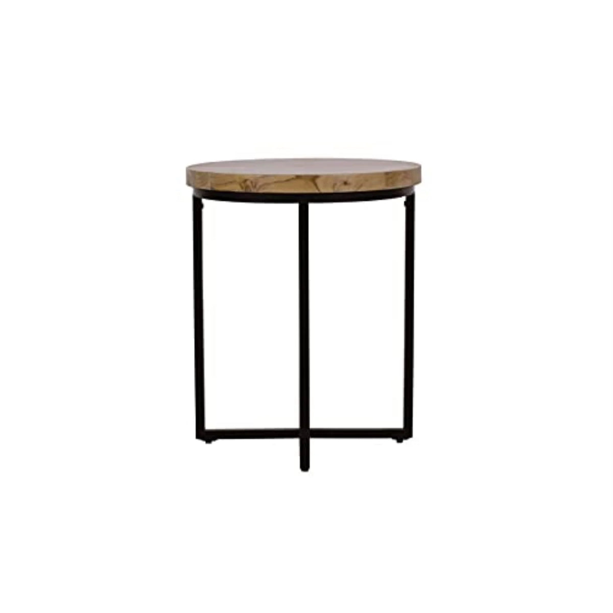 Solid Wood Round End Table Y54039