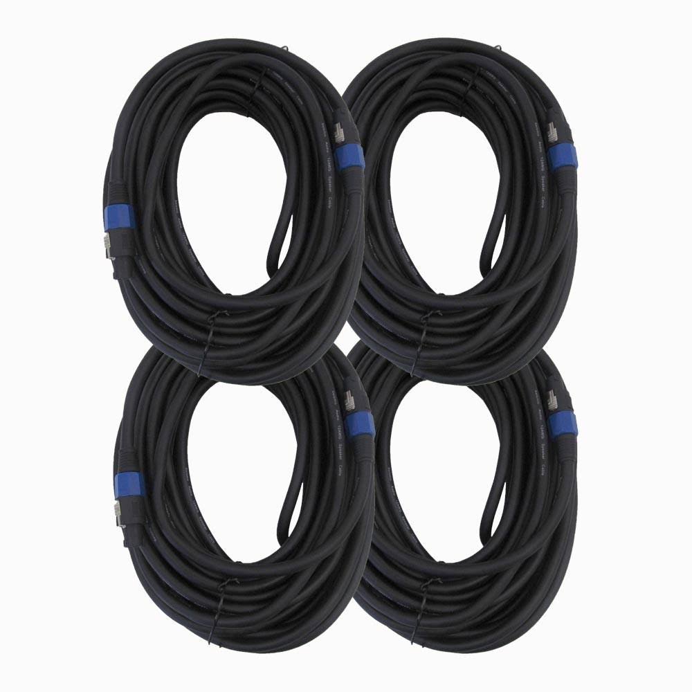 100' Speakon Speaker Cable 4 Conductor Black F4845