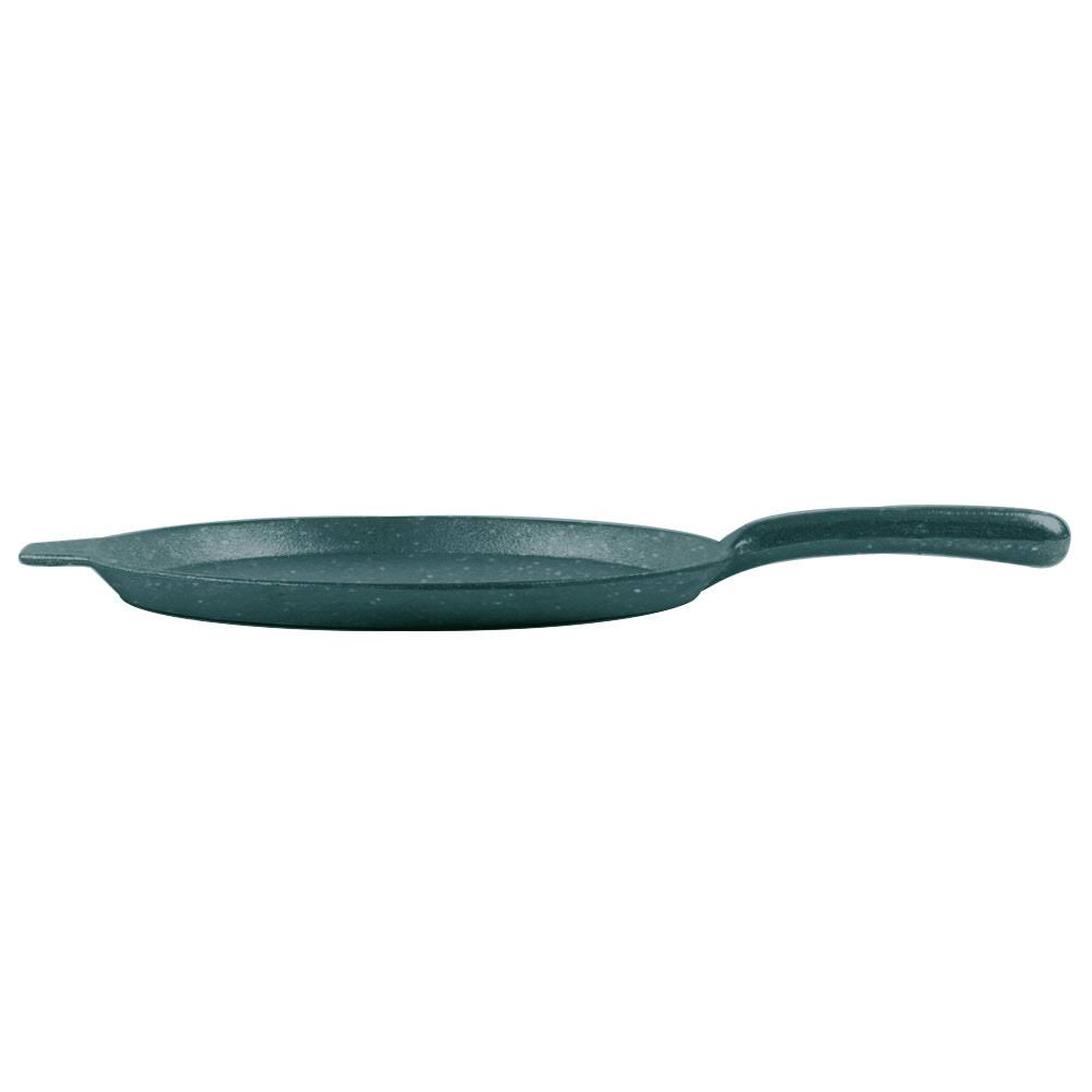 Hunter Green White Speckle 10x22 Sand Cast Aluminum Pizza Tray with Handle M180689