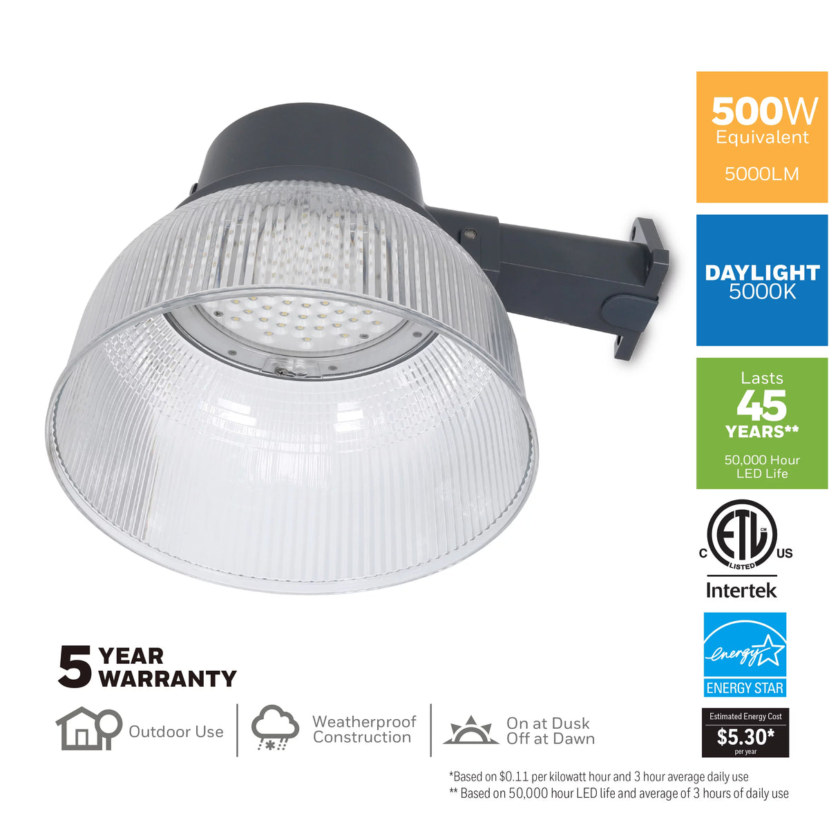 5000 Lumen LED Utility and Barn Light R696
