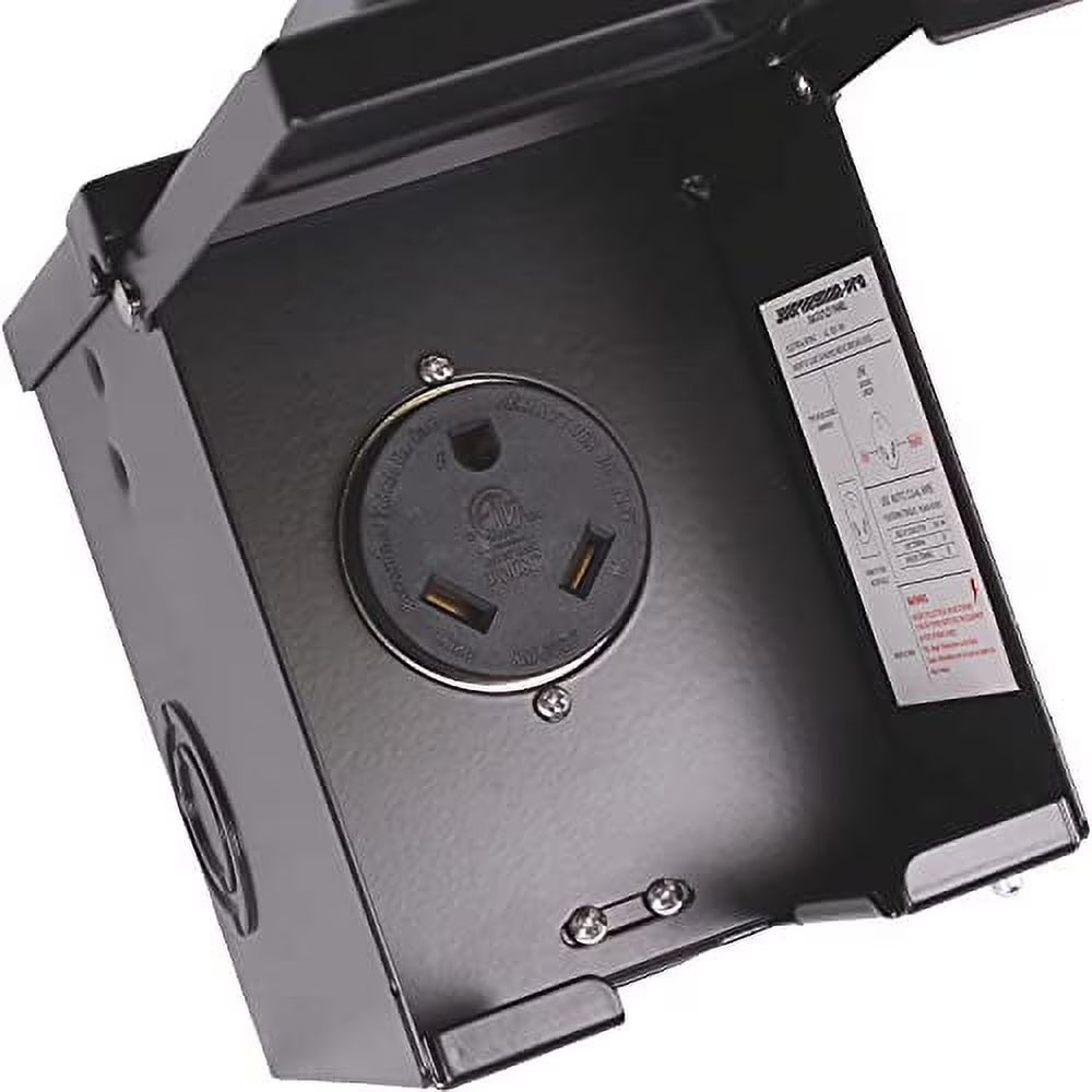 30 Amp RV Power Outlet Box, NEMA TT-30R Outdoor Electrical Receptacle Panel K7780