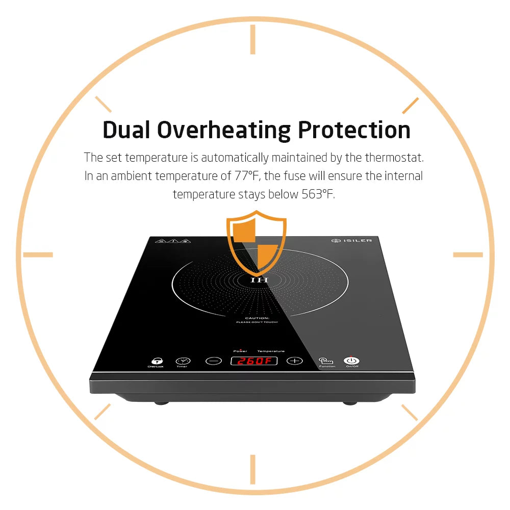 1800W Portable Induction Cooktop with Timer E61938