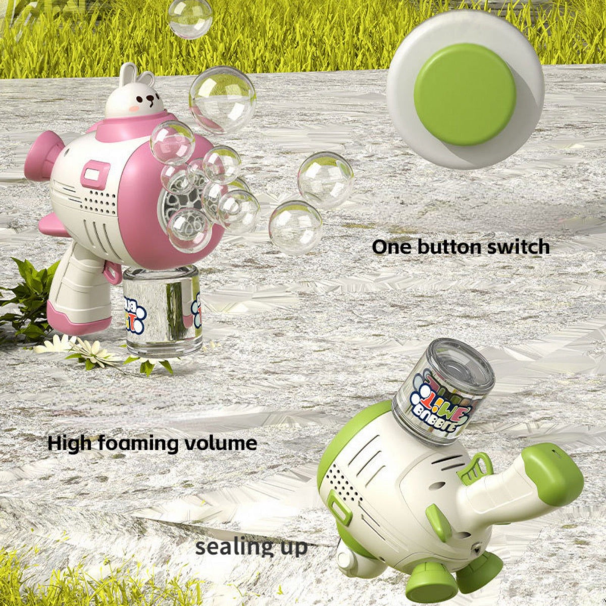 Green Bubble Gun B738