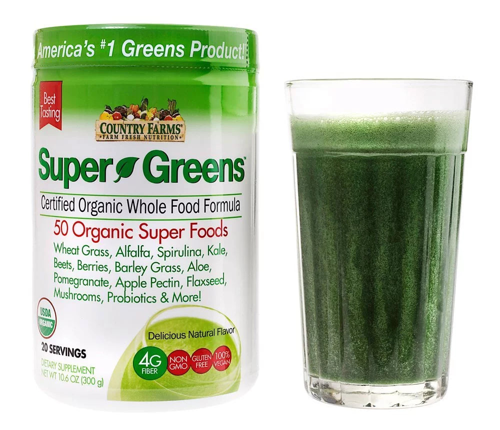 Organic Super Greens Drink Mix 10.6 oz X241