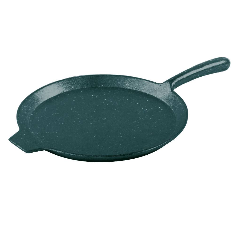 Hunter Green White Speckle 10x22 Sand Cast Aluminum Pizza Tray with Handle M180689