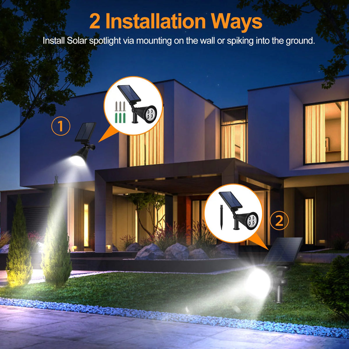4 Pcs Solar Dusk To Dawn Outdoor Light Z540