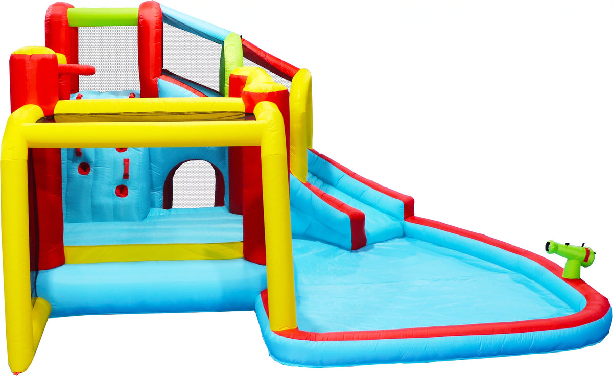 7 in 1 Inflatable Bounce House with Splash Pool F116