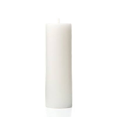 White Scented Pillar Candle Set of 12 X8159