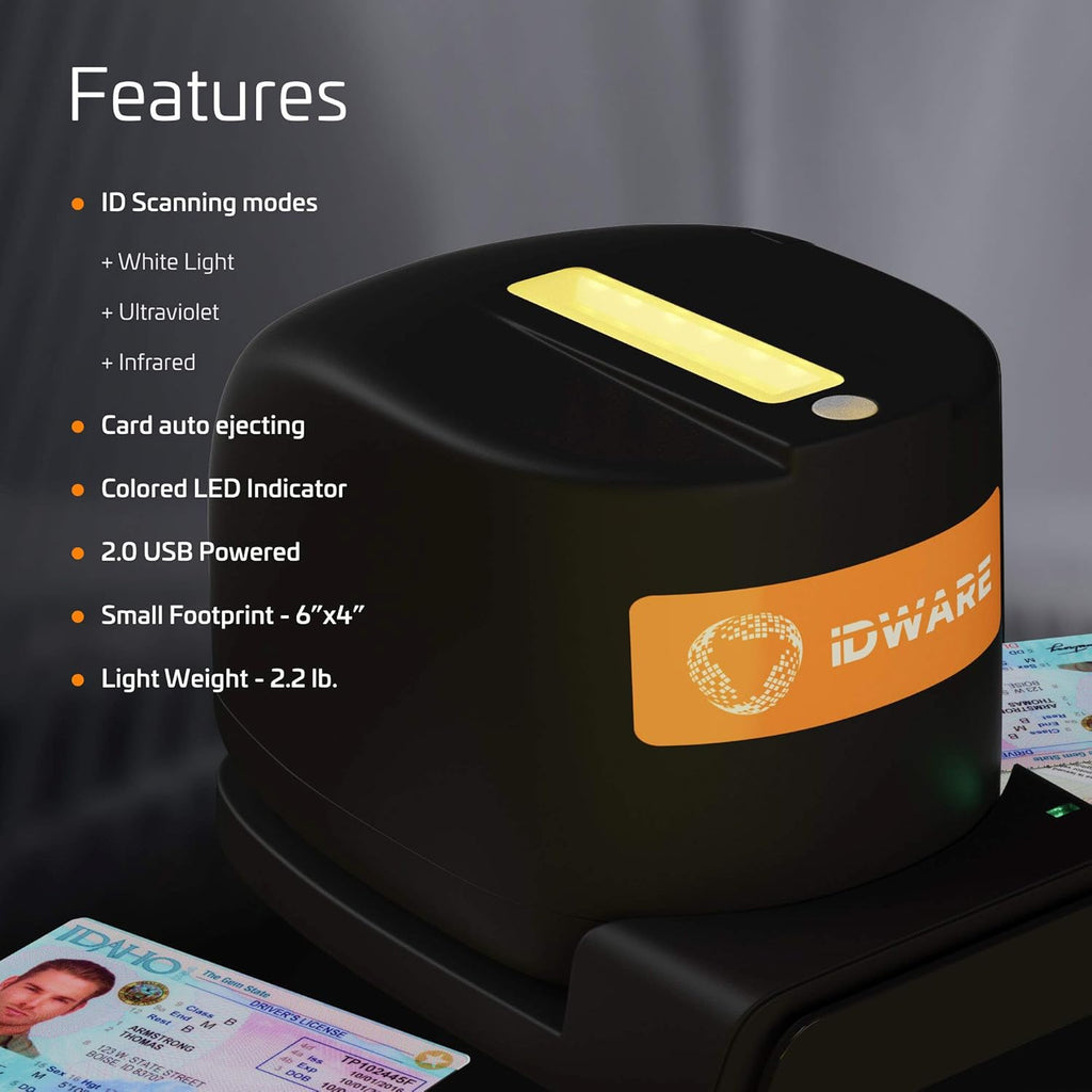 Double-Sided ID Reader with Auto-Fill Software T9564