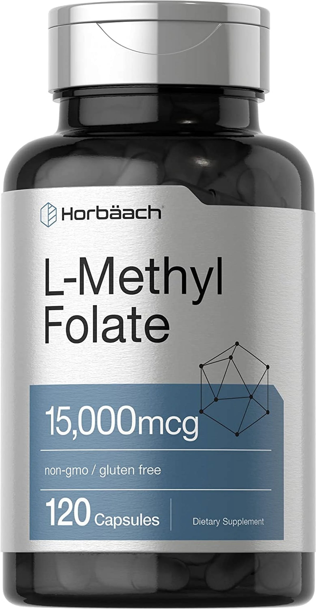 15000 mcg 120 Capsules L Methylfolate D912191