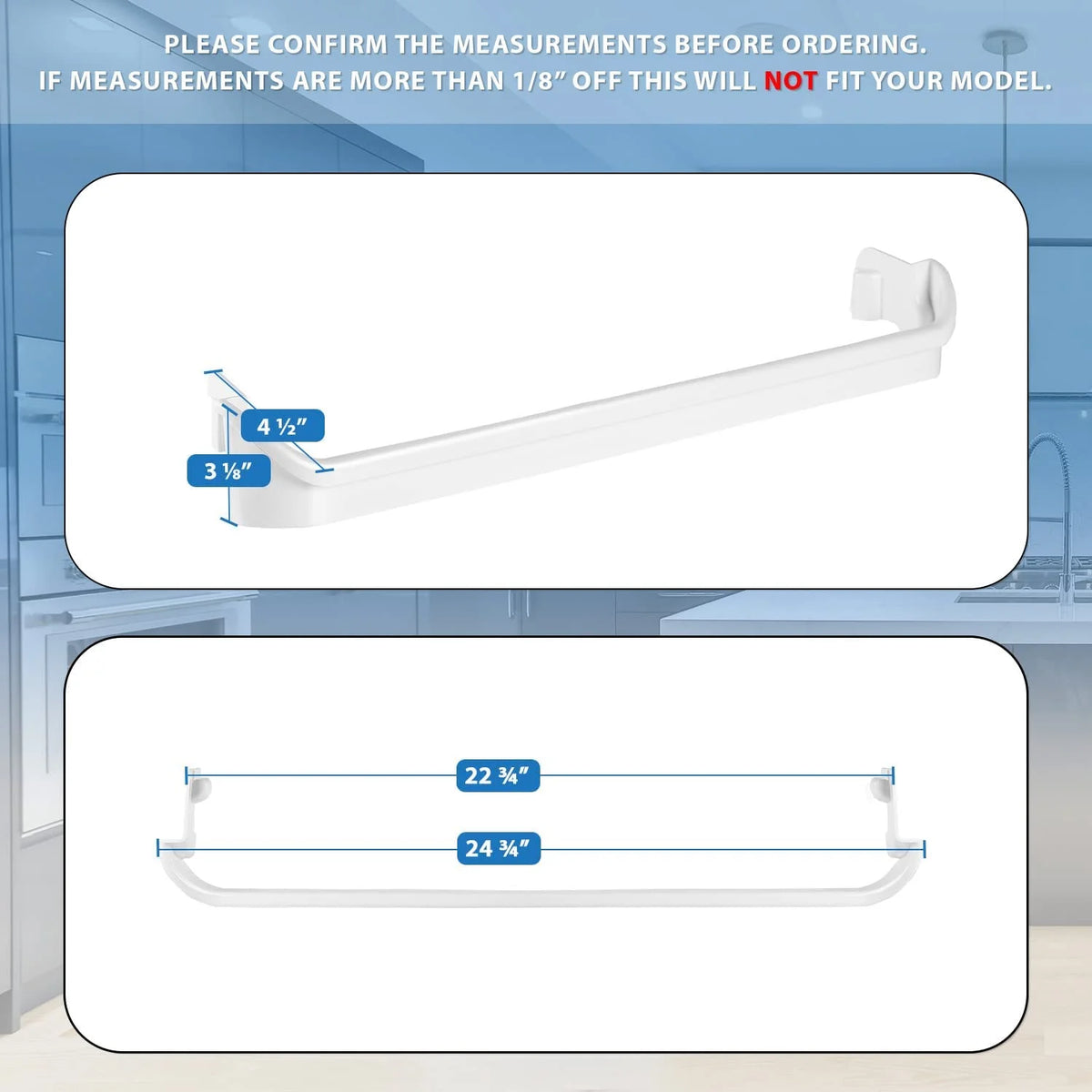 Door Shelf Rack Bar Refrigerator Replacement C926